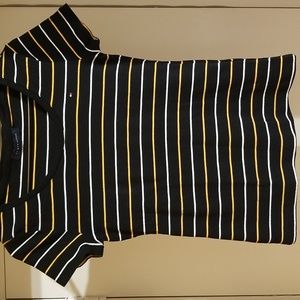 Tommy Hilfiger Yellow White Black Striped T-shirt